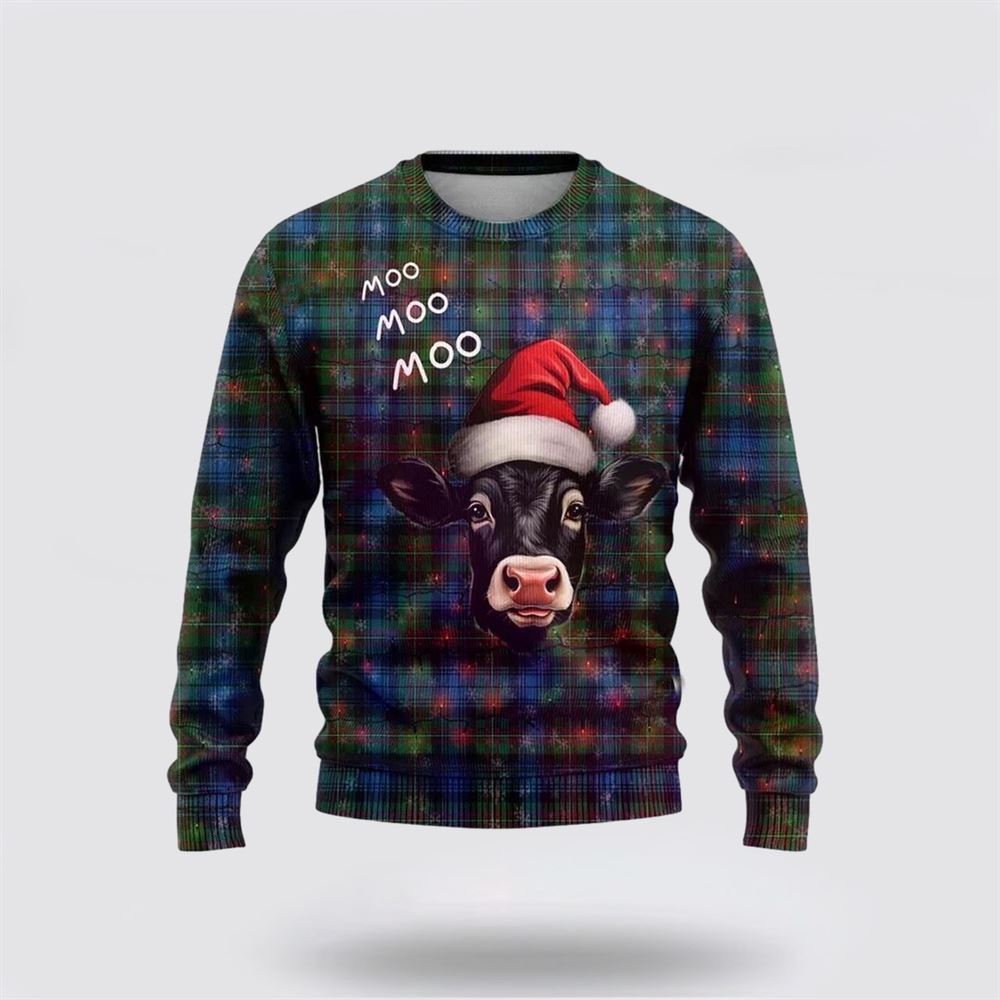 Farmers Sweater, Funny Angus Cow Christmass Ugly Christmas Sweater, Christmas Crewneck Sweater, Winter Farm Fashion