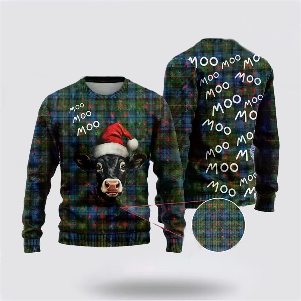 Farmers Sweater, Funny Angus Cow Christmass Ugly Christmas Sweater, Christmas Crewneck Sweater, Winter Farm Fashion