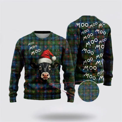 Farmers Sweater, Funny Angus Cow Christmass Ugly Christmas Sweater, Christmas Crewneck Sweater, Winter Farm Fashion