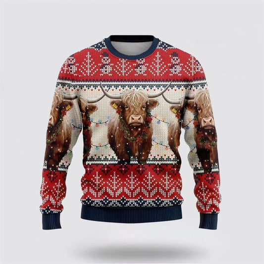 Farmers Sweater, Tx Longhorns Ugly Christmas Sweater, Christmas Crewneck Sweater, Winter Farm Fashion