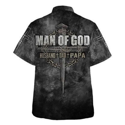 Father's Day Man Of God Husband Dad Papa Hawaiian Shirt For Men, Christian Hawaiian Shirt, Gift For Christian