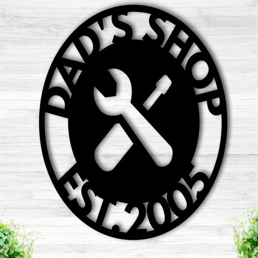 Fathers Day Metal Sign, Sign For Fathers Day, Garage Sign, Sign For Shop