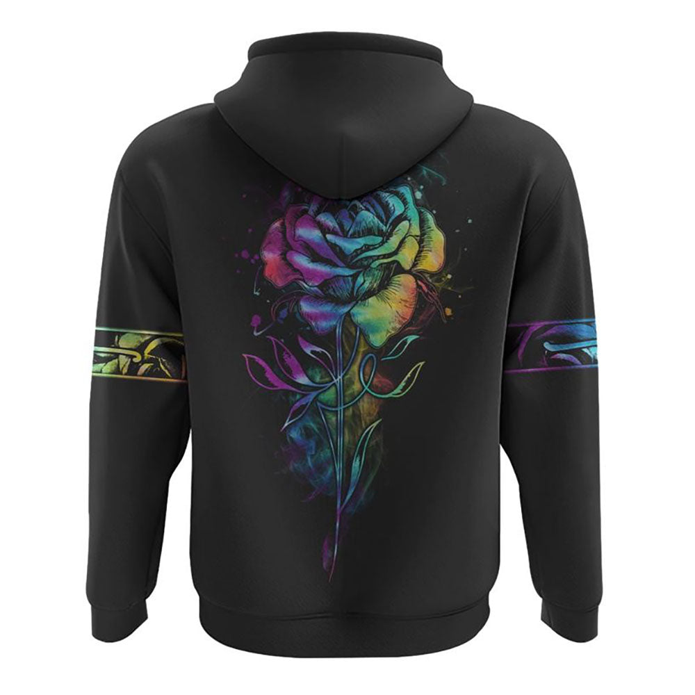 Fe Rose Colorful All Over Print 3D Hoodie, Christian Hoodie, Christian Sweatshirt, Bible Verse Shirt