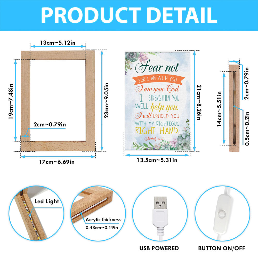 Fear Not For I Am With You Isaiah 4110 Bible Verse Decor Art - Bible Verse Decor - Scripture Art