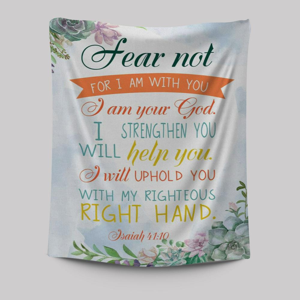 Fear Not For I Am With You Isaiah 4110 Bible Verse Wall Decor Art - Bible Verse Wall Decor - Scripture Wall Art