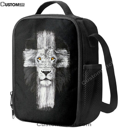 Fear Not For Jesus Lunch Bag, Lion Of Judah Has Triumphed Revelation 5 5 Lunch Bag, Christian Lunch Bag, Religious Lunch Box For School, Picnic