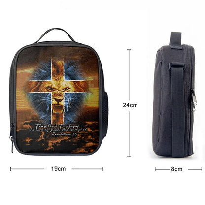Fear Not For Lion Of Judah Jesus Lunch Bag, Revelation 5 5 Lunch Bag, Christian Lunch Bag, Religious Lunch Box For School, Picnic