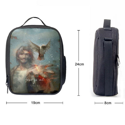 Fear Ye Not Lunch Bag, Jesus Christ Lunch Bag, Christian Lunch Bag, Religious Lunch Box For School, Picnic
