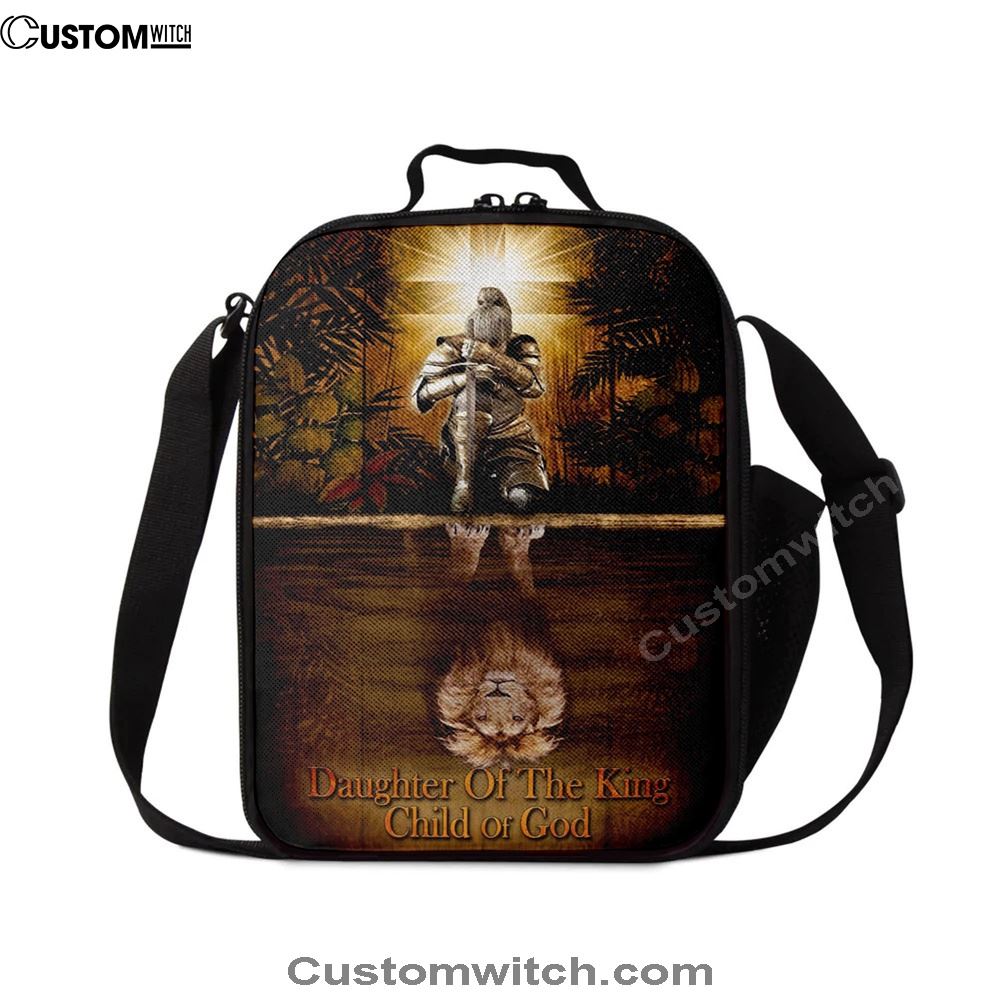 Female Warrior Daughter Of A King Child Of God Lunch Bag, Christian Lunch Bag, Religious Lunch Box For School, Picnic