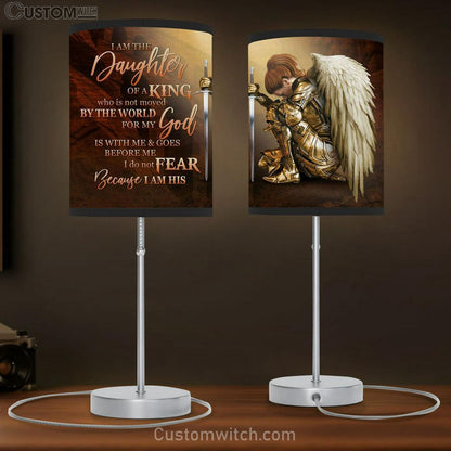 Female Warrior I Am The Daughter Of A King Table Lamb Print - Inspirational Table Lamb Art - Scripture Lamb Gift