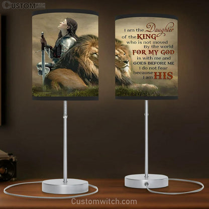 Female Warrior Lion I Am Daughter Of The King Table Lamb Art - Lion Table Lamb Wall Decor