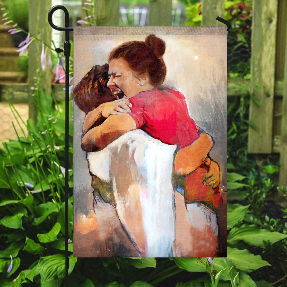 First Day In Heaven Jesus Christ Flag, Jesus Garden Flag, Garden Flag, Welcome Flag, Christian Flag, Scripture Flag, Garden Banner