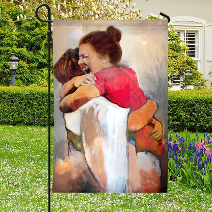 First Day In Heaven Jesus Christ Flag, Jesus Garden Flag, Garden Flag, Welcome Flag, Christian Flag, Scripture Flag, Garden Banner