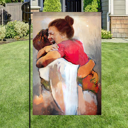 First Day In Heaven Jesus Christ Flag, Jesus Garden Flag, Garden Flag, Welcome Flag, Christian Flag, Scripture Flag, Garden Banner