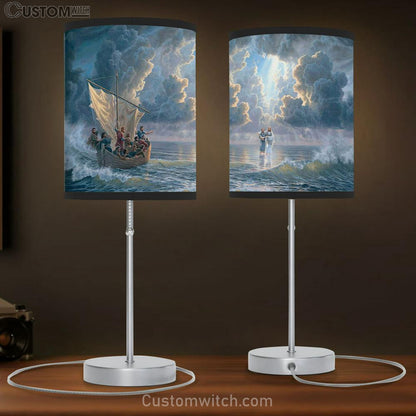 Fishermen Walking With Jesus Table Lamb Prints - Christian Lamb Gift - Christian Home Decor