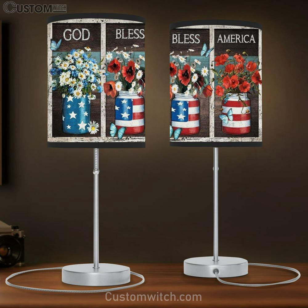 Flower Vases God Bless America Table Lamb