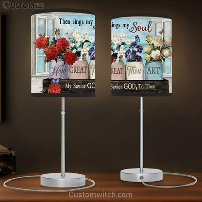 Flowers Window Frame Then Sings My Soul My Savior God To Thee Table Lamb