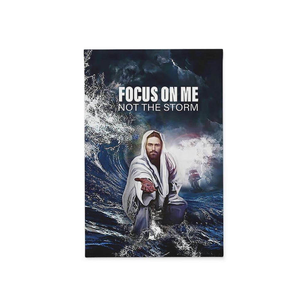Focus On Me Not The Storm, Christian's Flag, Garden Decor, Garden Flag Stand, Christian Flag, Scripture Flag, Garden Banner