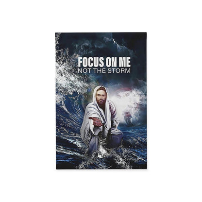 Focus On Me Not The Storm, Christian's Flag, Garden Decor, Garden Flag Stand, Christian Flag, Scripture Flag, Garden Banner