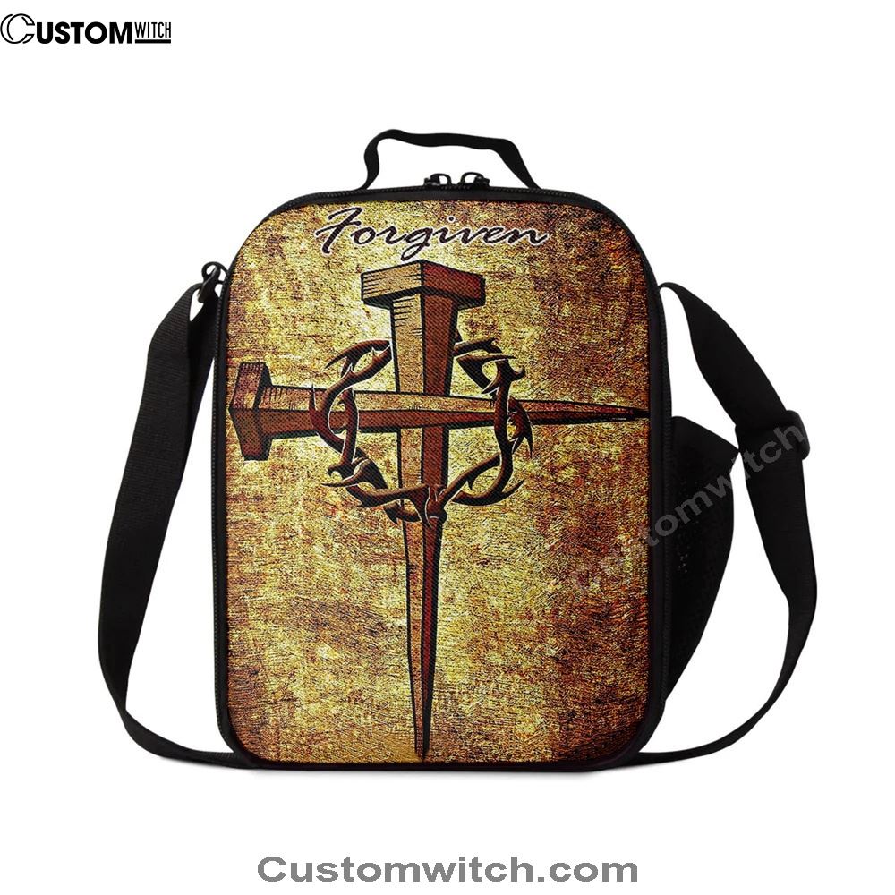 For Given Cross Lunch Bag, Christian Lunch Bag, Religious Lunch Box For School, Picnic
