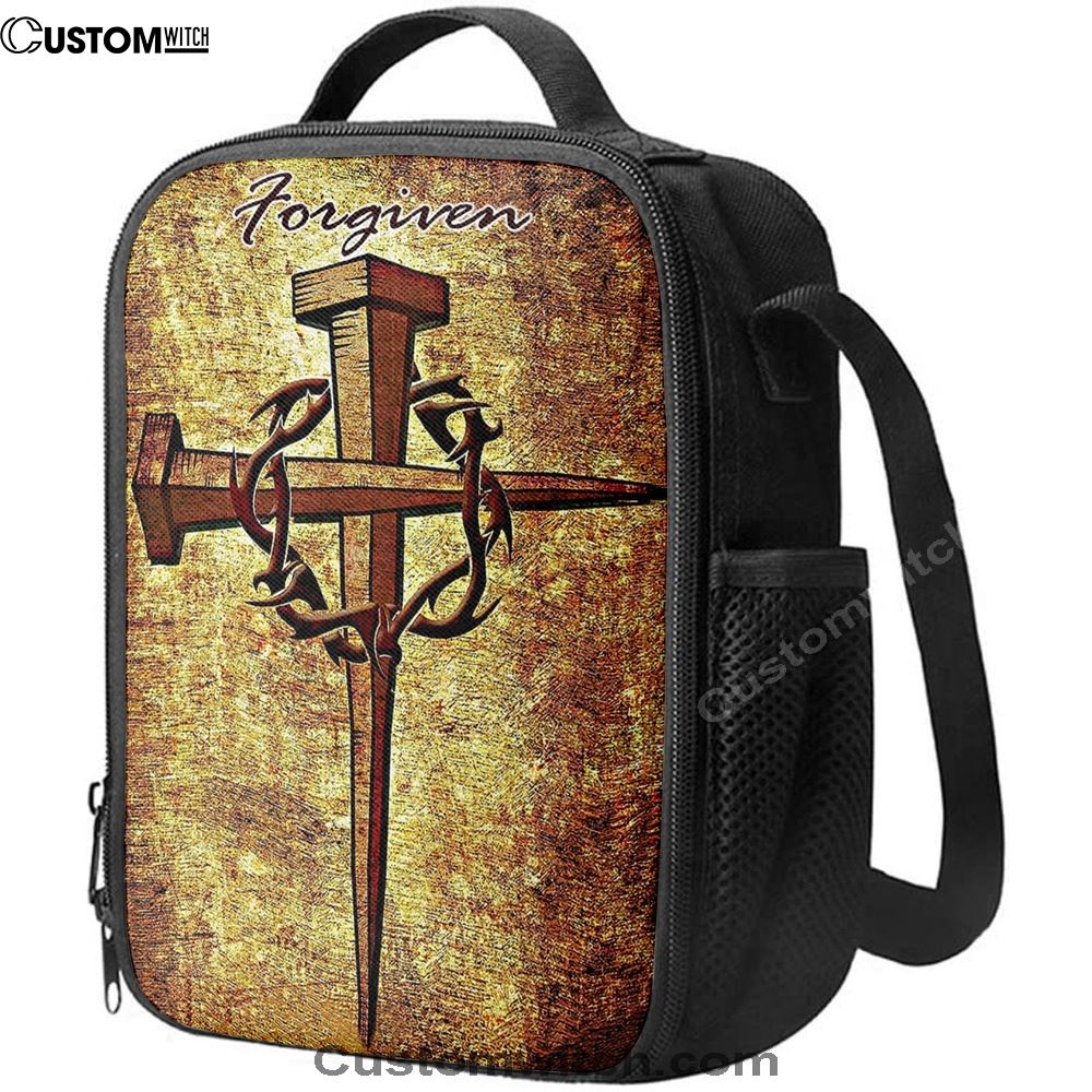 For Given Cross Lunch Bag, Christian Lunch Bag, Religious Lunch Box For School, Picnic