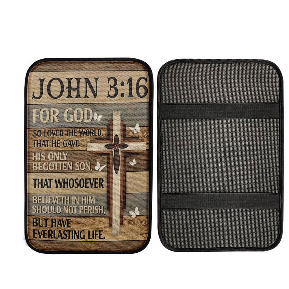 For God So Loved The World John 316 Bible Verse Art, Religious Car Interior Accessories