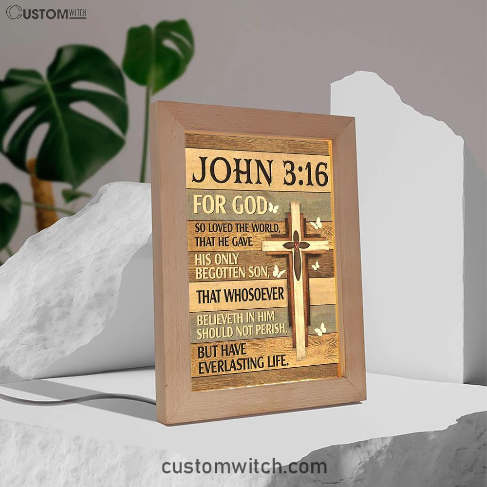 For God So Loved The World John 316 Bible Verse Decor Art - Bible Verse Decor - Scripture Art