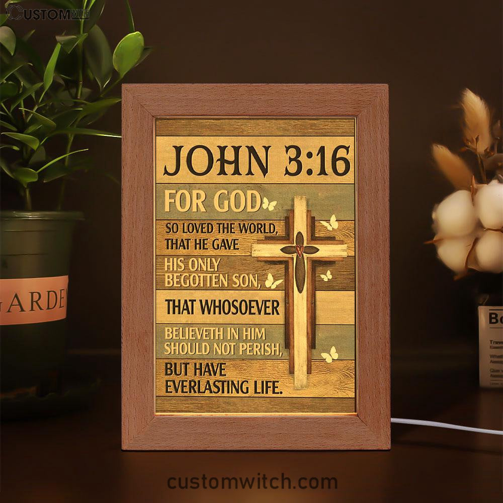 For God So Loved The World John 316 Bible Verse Decor Art - Bible Verse Decor - Scripture Art