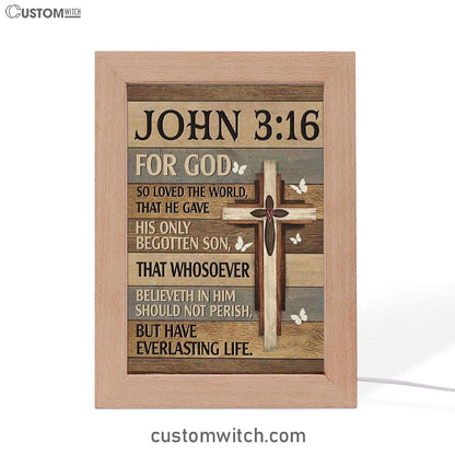 For God So Loved The World John 316 Bible Verse Decor Art - Bible Verse Decor - Scripture Art