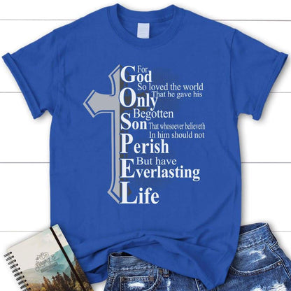 For God So Loved The World John 316 Womens Christian T Shirt, Blessed T Shirt, Bible T shirt, T shirt Women