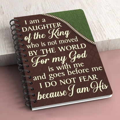 For My God Is With Me And Goes Before Me Lion Personalized Spiral Notebook, Christian Spiritual Gifts For Friends