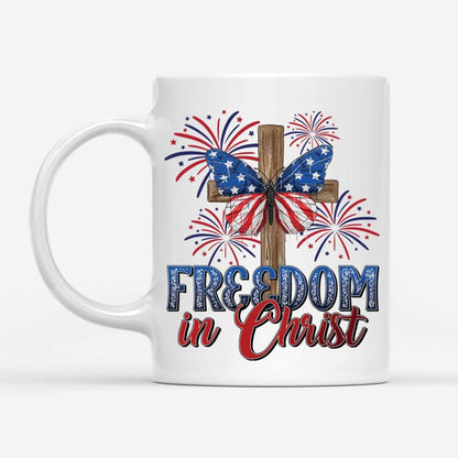 Freedom In Christ Mug, Christian Mug, Bible Mug, Faith Gift, Encouragement Gift