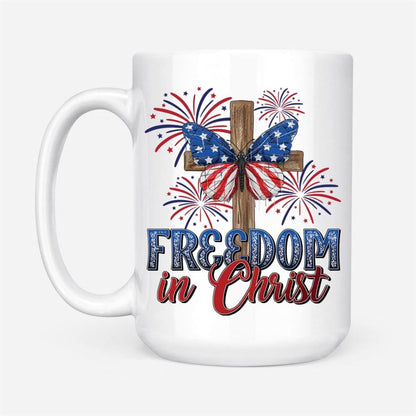 Freedom In Christ Mug, Christian Mug, Bible Mug, Faith Gift, Encouragement Gift