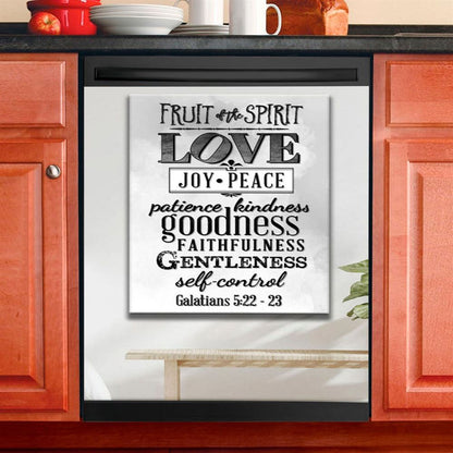Fruit Of The Spirit Bible Verse Christian Dishwasher Cover, Bible Verse Dishwasher Magnet Cover, Scripture Kitchen Decor