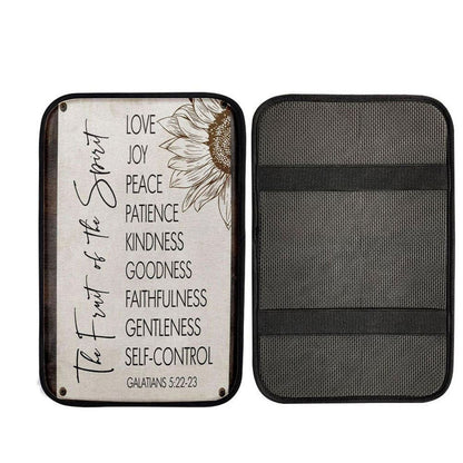 Fruit Of The Spirit Galatians 522-23 Car Center Console Cover, Christian Car Accessories