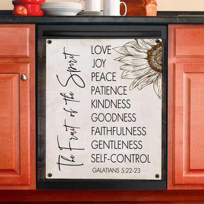 Fruit Of The Spirit Galatians 522 23 Dishwasher Cover, Bible Verse Dishwasher Magnet Cover, Scripture Kitchen Decor