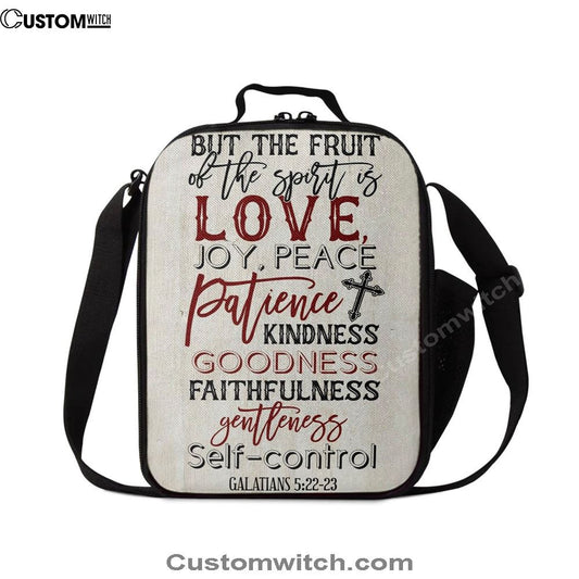 Fruit Of The Spirit Modern Farmhouse Style Lunch Bag, Christian Lunch Bag, Religious Lunch Box For School, Picnic