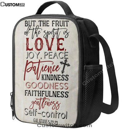 Fruit Of The Spirit Modern Farmhouse Style Lunch Bag, Christian Lunch Bag, Religious Lunch Box For School, Picnic