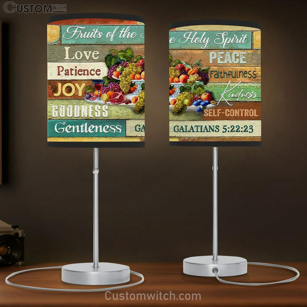 Fruits Of The Holy Spirit Table Lamb Gift - Christian Lamb Gift - Christian Bedroom Decor