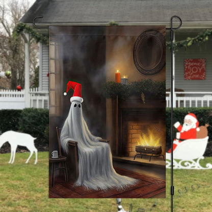 Funny Ghost Come Here Sit Down Flag, Christmas Garden Flag, Home Decor Accessories, Christmas Outdoor Decor Ideas