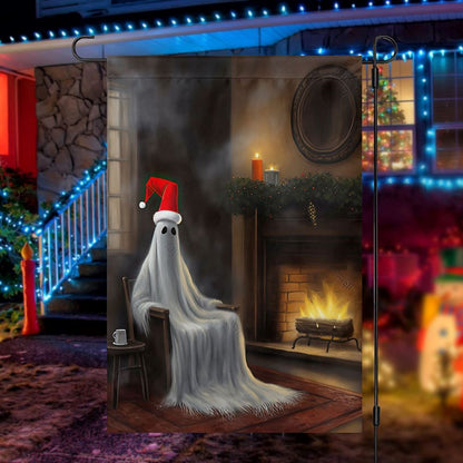Funny Ghost Come Here Sit Down Flag, Christmas Garden Flag, Home Decor Accessories, Christmas Outdoor Decor Ideas
