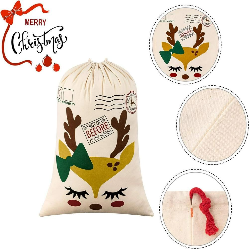 Funny Reindeer Christmas Sack, Gift For Chidren, Christmas Bag Gift, Christmas Gift 2023