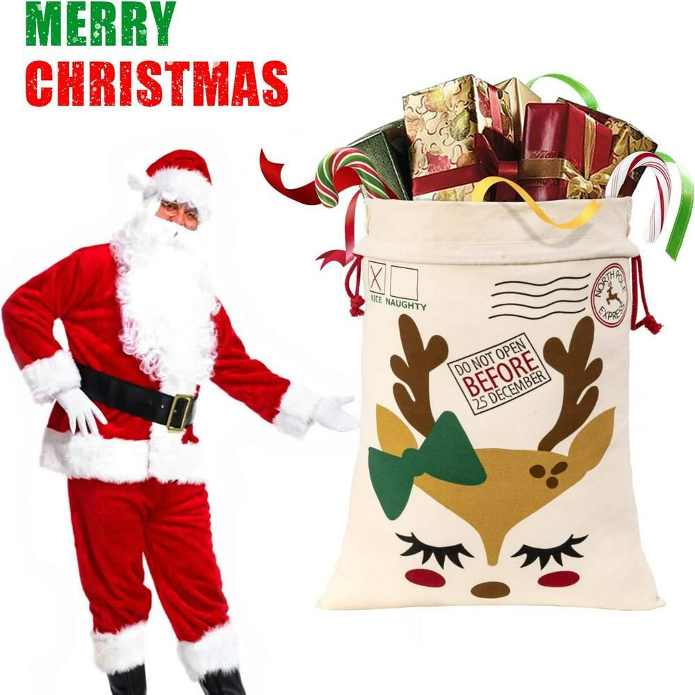 Funny Reindeer Christmas Sack, Gift For Chidren, Christmas Bag Gift, Christmas Gift 2023