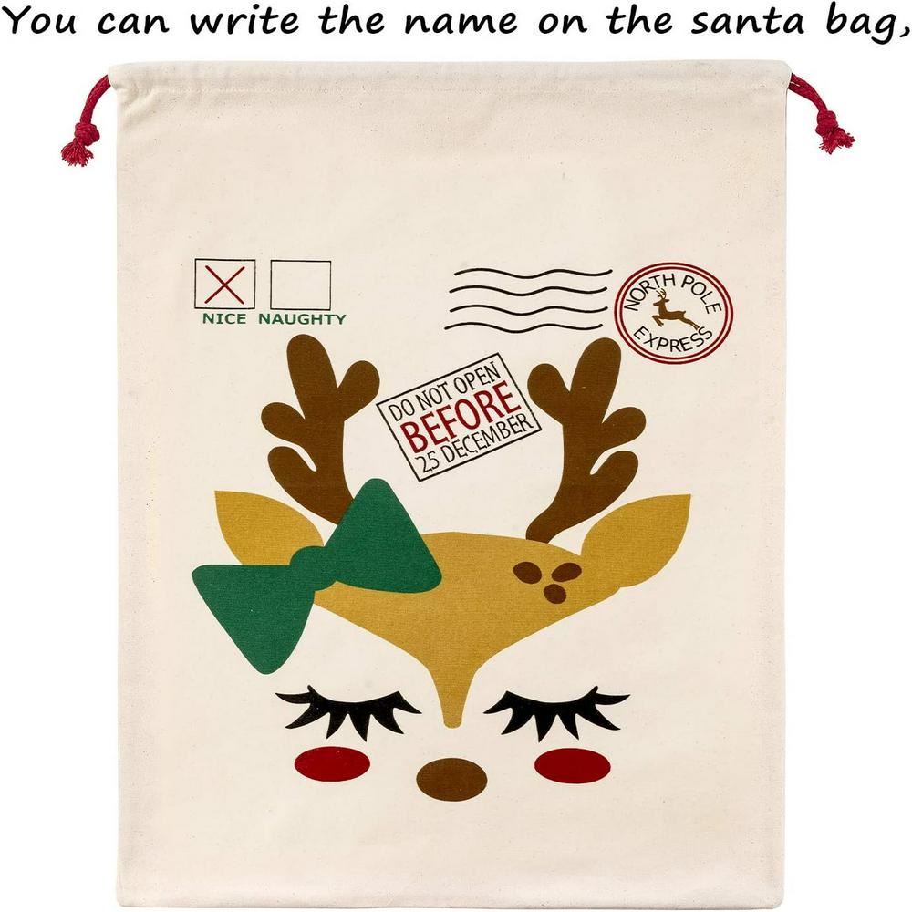 Funny Reindeer Christmas Sack, Gift For Chidren, Christmas Bag Gift, Christmas Gift 2023