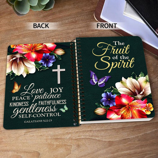 Galatians 522 23 The Fruit Of The Spirit Flower Spiral Journal Inspirational Gifts For Christians