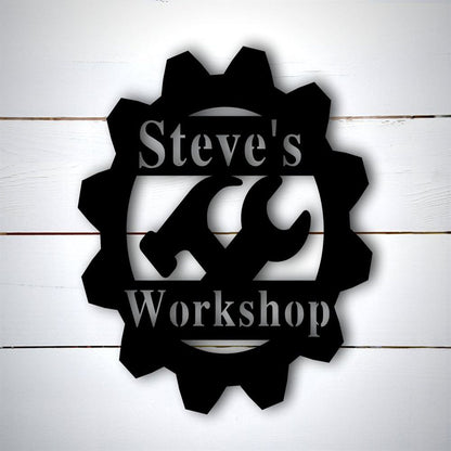 Garage Metal Sign, Custom Metal Sign For Garage, Metal Sign For Mens, Shop Sign For Dad, Garage Sign