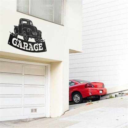 Garage Metal Sign, Cut Metal Sign, Metal Wall Art, Metal House Sign