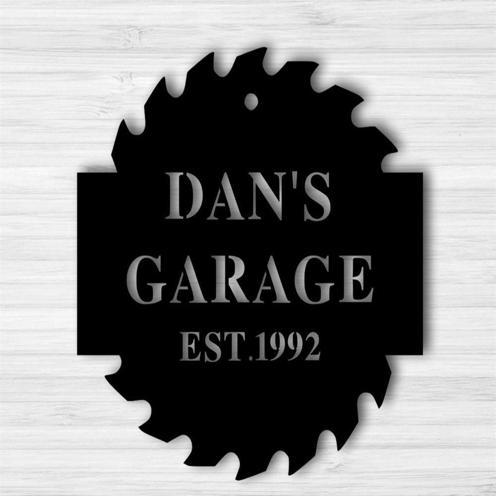 Garage Metal Sign, Garage Decor, Custom Garage Sign, Metal Sign For Garage, Gift For Dad, Gift For Him