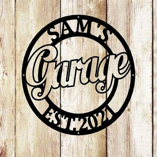 Garage Metal Sign, Garage Metal Art, Garage Home Decor, Garage Sign, Home Decor, Metal Wall Art, Shop Sign, Car Sign