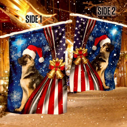 German Shepherd Christmas Flag, Christmas Dog Garden Flag, Christmas Gifts For Pet, Christmas Outdoor Decor Ideas